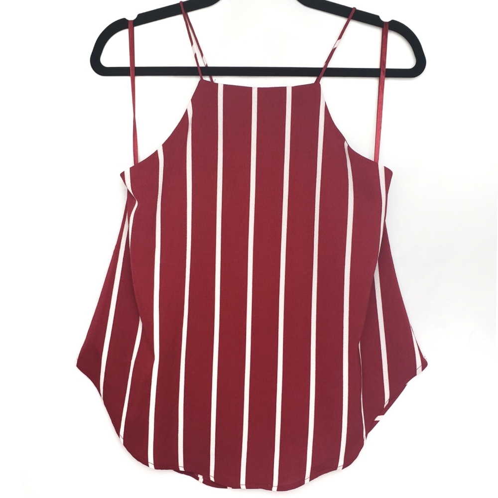 Mod Ref NWT Stitch Fix Red Striped Tank Top